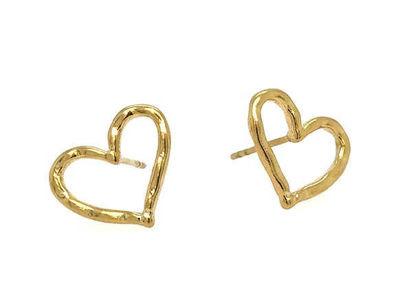 Open Heart Stud Earrings | LINK, design your own