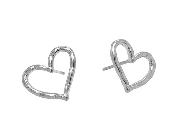 Open Heart Stud Earrings | LINK, design your own