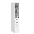 ORGANIZADOR DE BAÑO PICASSO, BLANCO, CON CUATRO CAJONES DESLIZABLES ZF