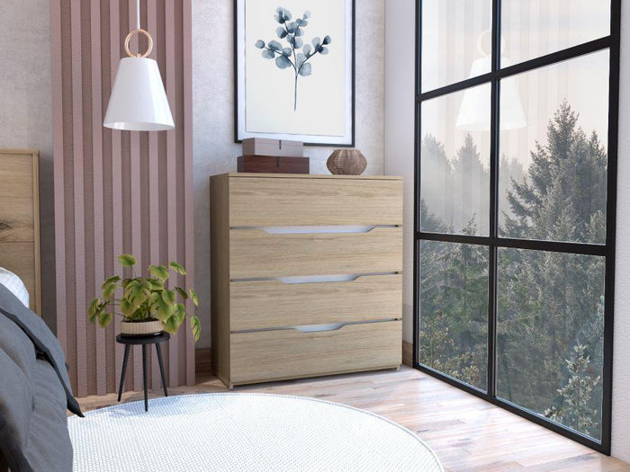 ORGANIZADOR ZORY, BEIGE Y BLANCO, CON CUATRO CAJONES