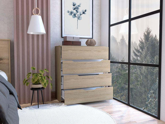 ORGANIZADOR ZORY, BEIGE Y BLANCO, CON CUATRO CAJONES