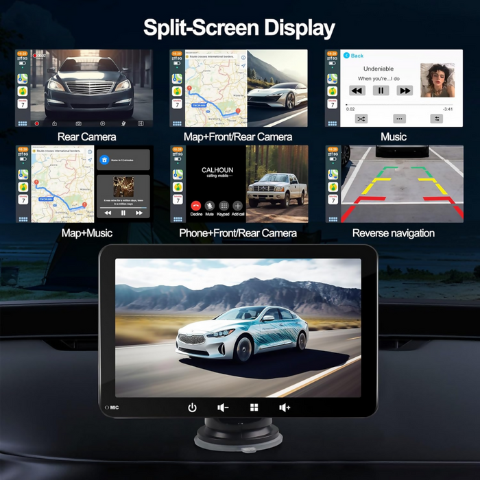 PANTALLA TÁCTIL CARRO APPLE CAR PLAY ANDROID AUTO WIFI BT