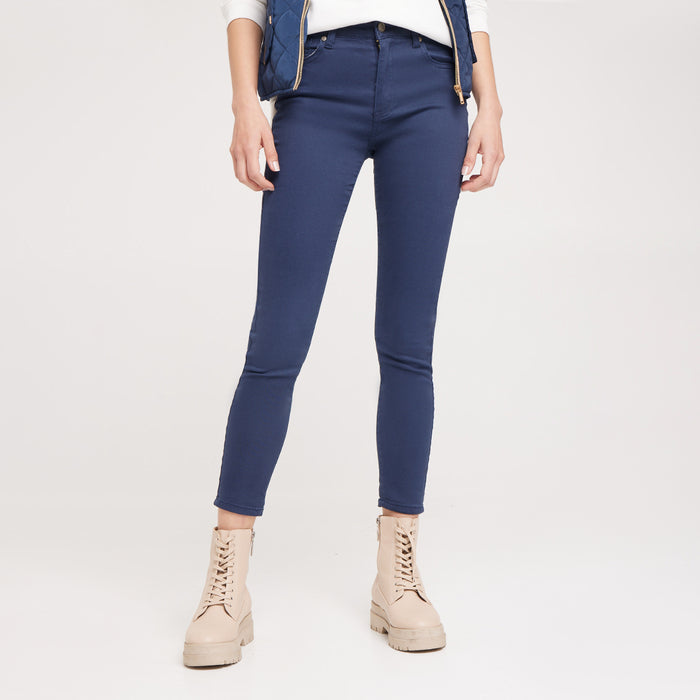 PANTALON DE MUJER DRIL UNICOLOR 5 BOLSILLOS 40070311