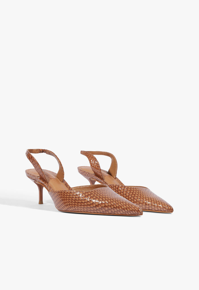 Paola Mid Leather Pump - Schutz Shoes