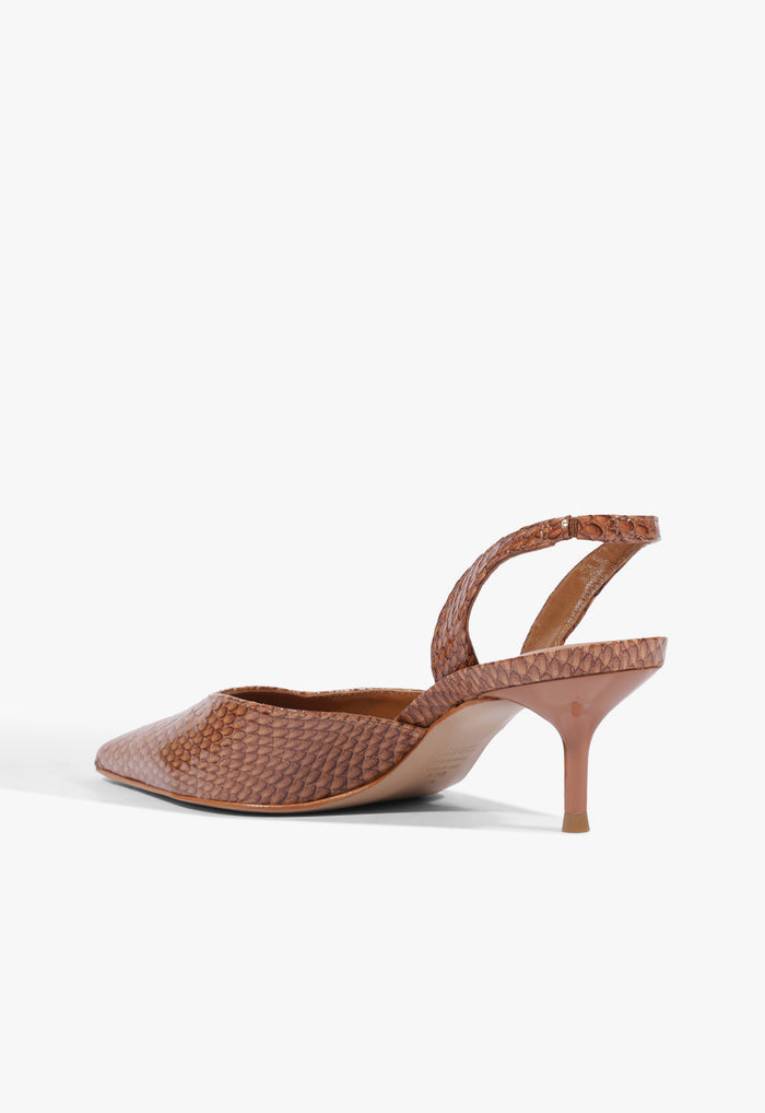 Paola Mid Leather Pump - Schutz Shoes