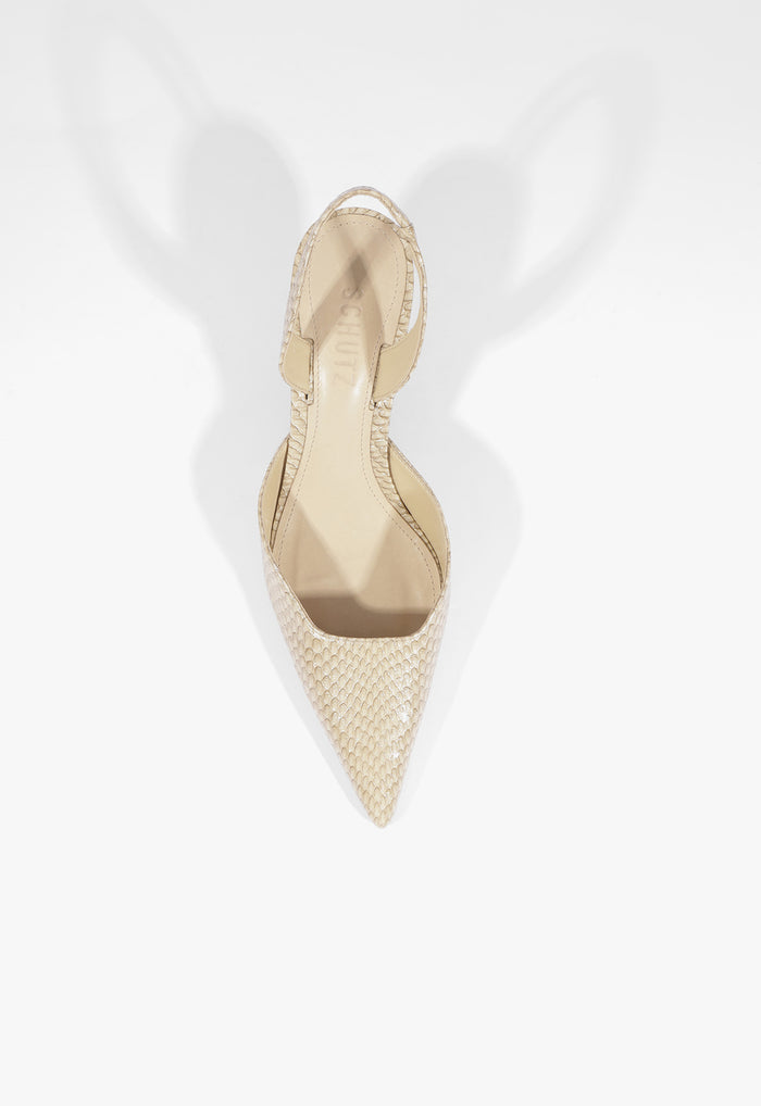 Paola Mid Leather Pump - Schutz Shoes