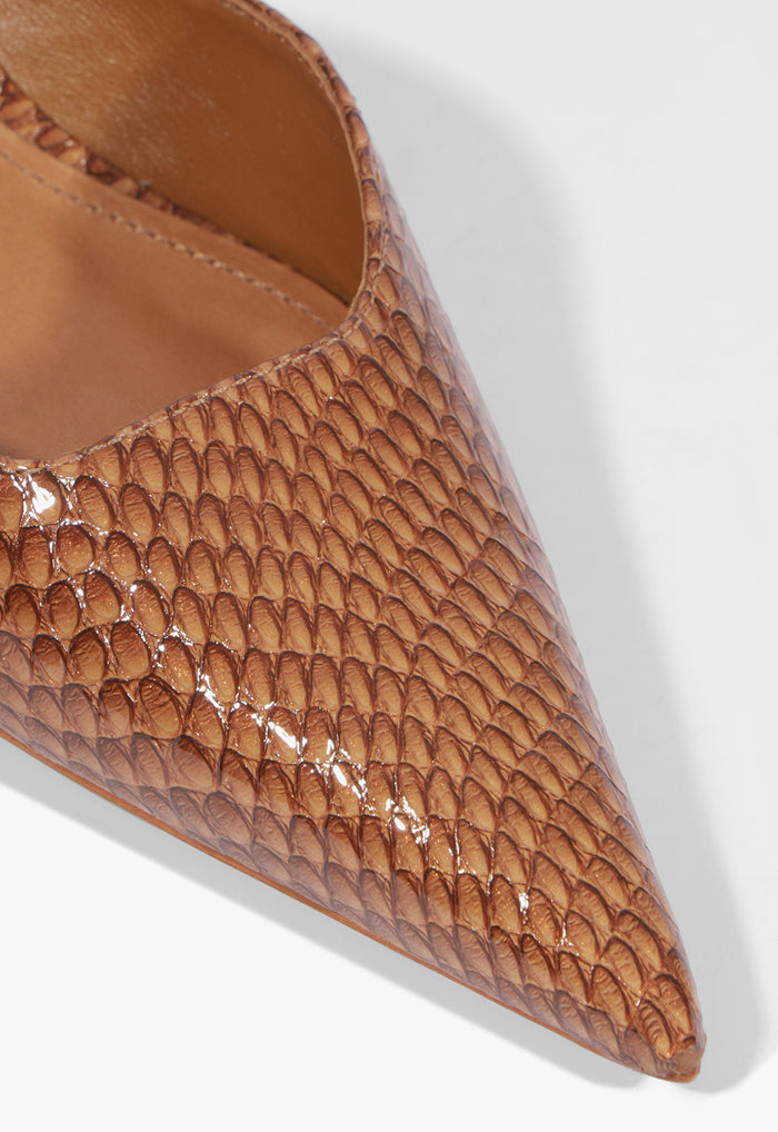 Paola Mid Leather Pump - Schutz Shoes