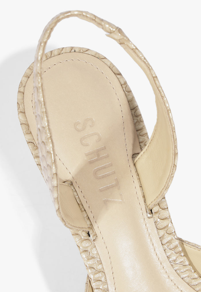 Paola Mid Leather Pump - Schutz Shoes