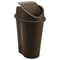 Papelera Style Tapa Vaiven 10 Litros Wengue