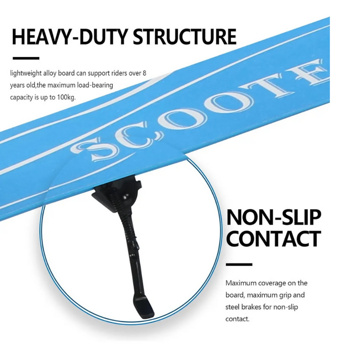 PATINETA SCOOTER MONOPATÍN METÁLICA AJUSTABLE PLEGABLE 105C NIÑOS