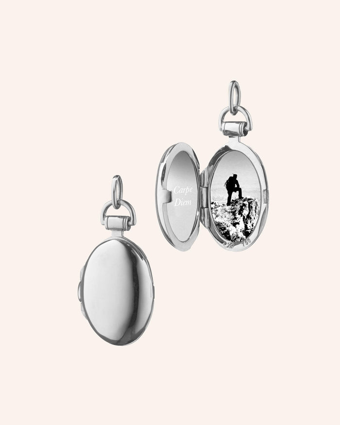 Petite Anna Sterling Silver Locket Charm
