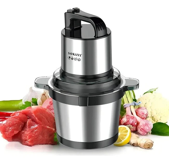 PICADOR MOLINILLO ELÉCTRICO CARNE 800W 4L ACERO INOXIDABLE