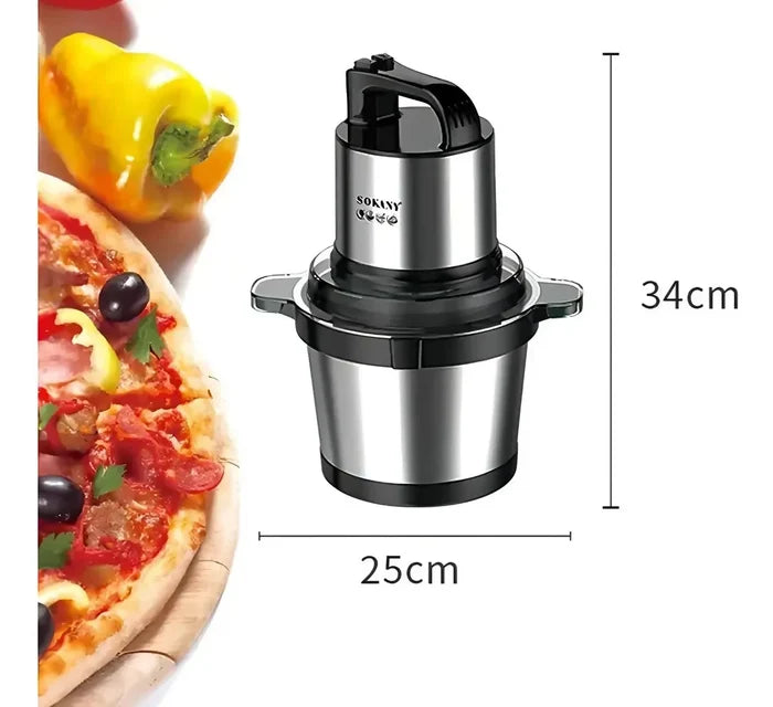 PICADOR MOLINILLO ELÉCTRICO CARNE 800W 4L ACERO INOXIDABLE