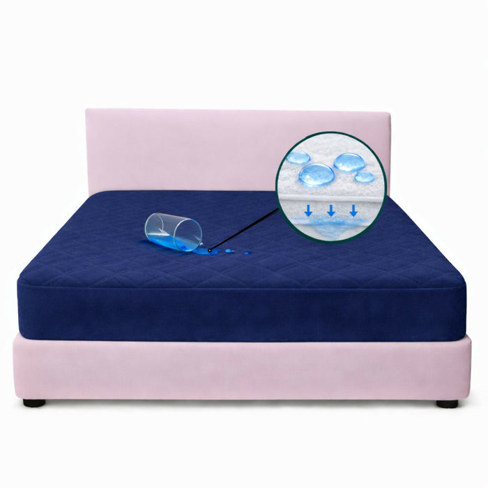 Protector colchon queen antifluido 160x190cm