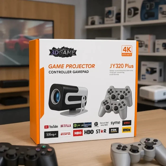 PROYECTOR 4K VIDEO BEAM WIFI BLUETOOTH JY320 CON CONTROLES ✅