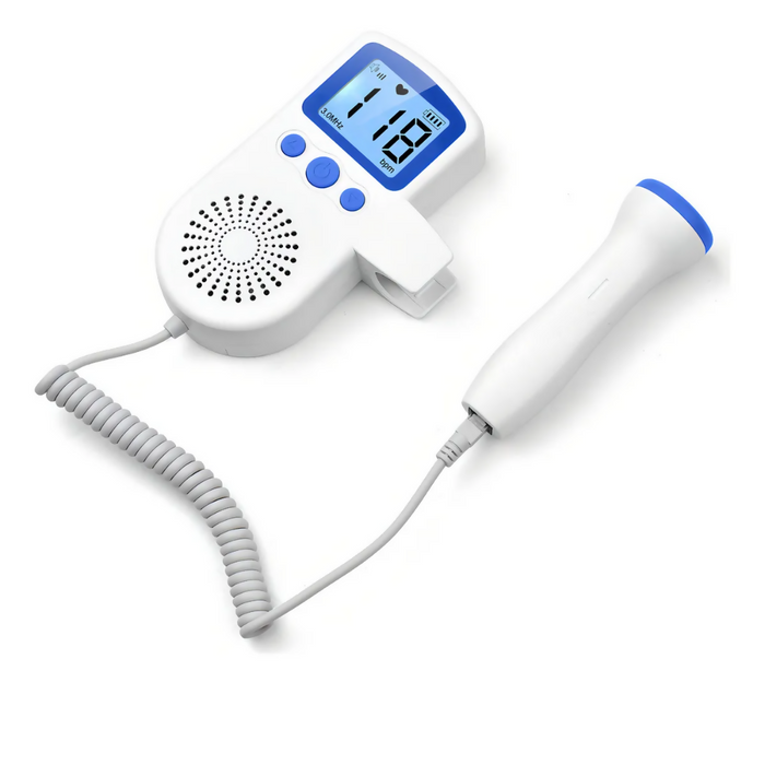 PULSÓMETRO DOPPLER PARA BEBÉS Y EMBARAZADAS COLOR AZUL