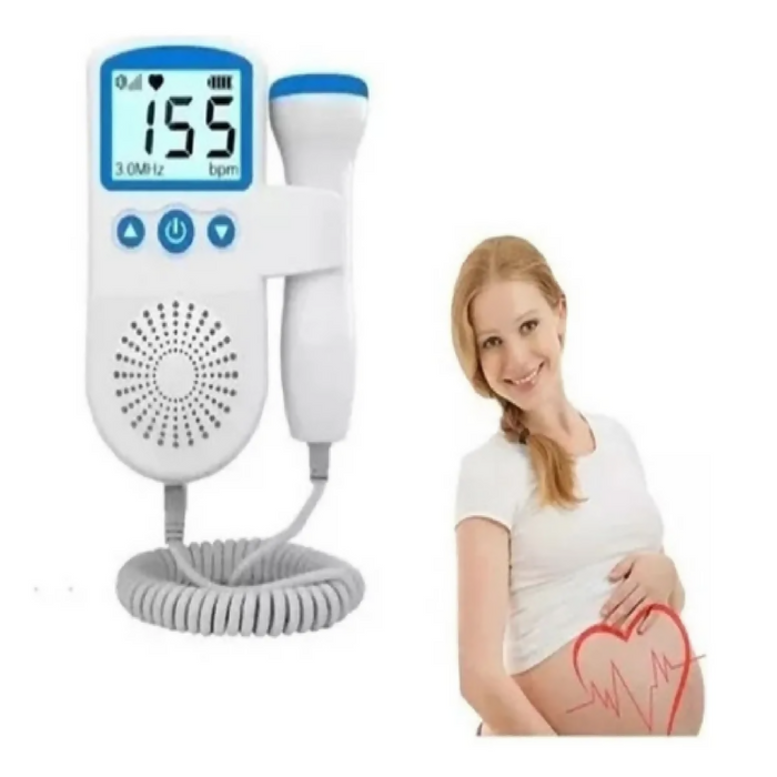 PULSÓMETRO DOPPLER PARA BEBÉS Y EMBARAZADAS COLOR AZUL