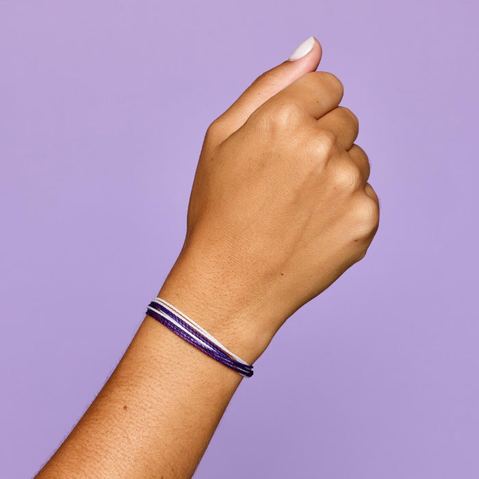 Purple & White Bracelet