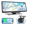 RADIO PANTALLA CARRO CAR PLAY 10 PULGADAS CÁMARA TRASERA HD NEGRO