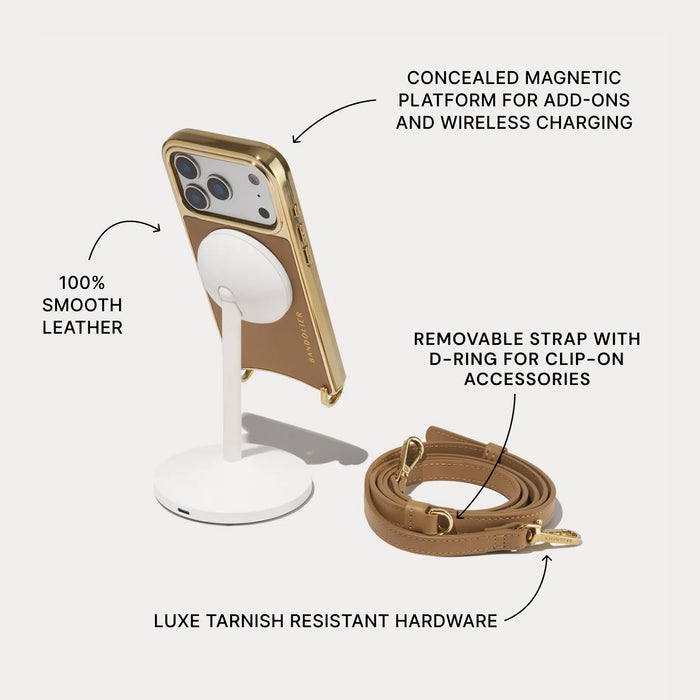 Rayna Chrome Essentials Set - Tan/Chrome Gold
