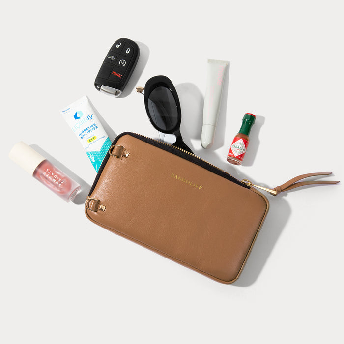 Rayna Chrome Essentials Set - Tan/Chrome Gold