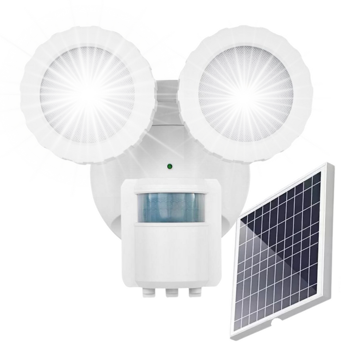 REFLECTOR SOLAR ARTICULADO SENSOR AJUSTABLE 120° LUZ BLANCA
