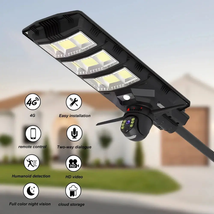 REFLECTOR SOLAR PANEL DE 450W CON CÁMARA PTZ SIM 4G FULL HD