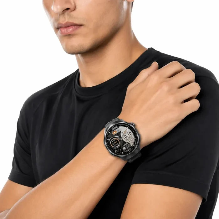 RELOJ INTELIGENTE SMARTWATCH PREMIUM DOBLE PULSO CUERO H18