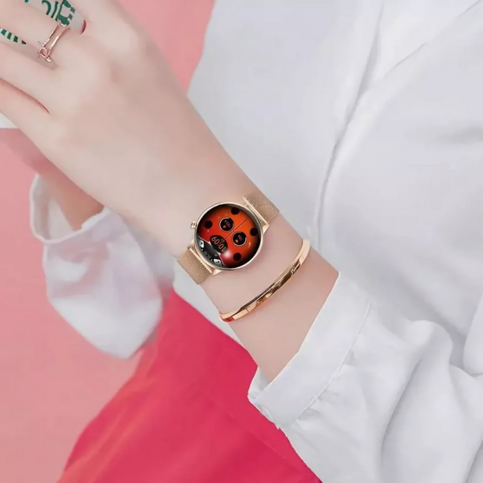 RELOJ SMARTWATCH INTELIGENTE MUJER SUMERGIBLE 3 PULZOS ROMAN
