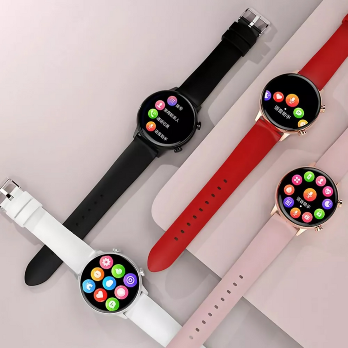 RELOJ SMARTWATCH INTELIGENTE MUJER SUMERGIBLE 3 PULZOS ROMAN