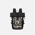 A Sherpani Sedona Ciao Backpack, front view showing buckled pockets and straps on white backdrop. #color_ciao-print