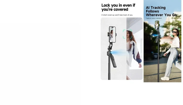 SELFIE TRIPODE PARA CELULAR RECONOCIMIENTO FACIAL IA GYMBAL