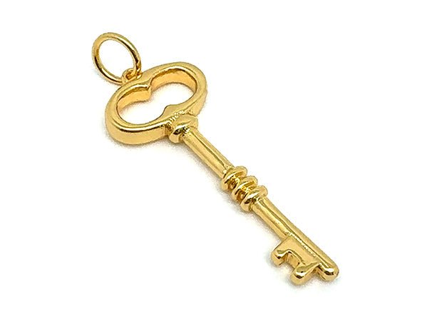 Set #7 GOLD: Elegant Paperclip Chain Mother of Pearl Rectangle Love Key