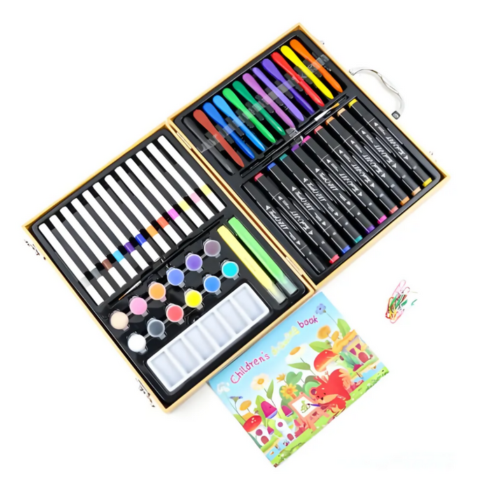 SET ARTES PINTURA DIBUJO CAPIBARA NIÑOS KIT DE PINTURA 82PCS CAPIBARA