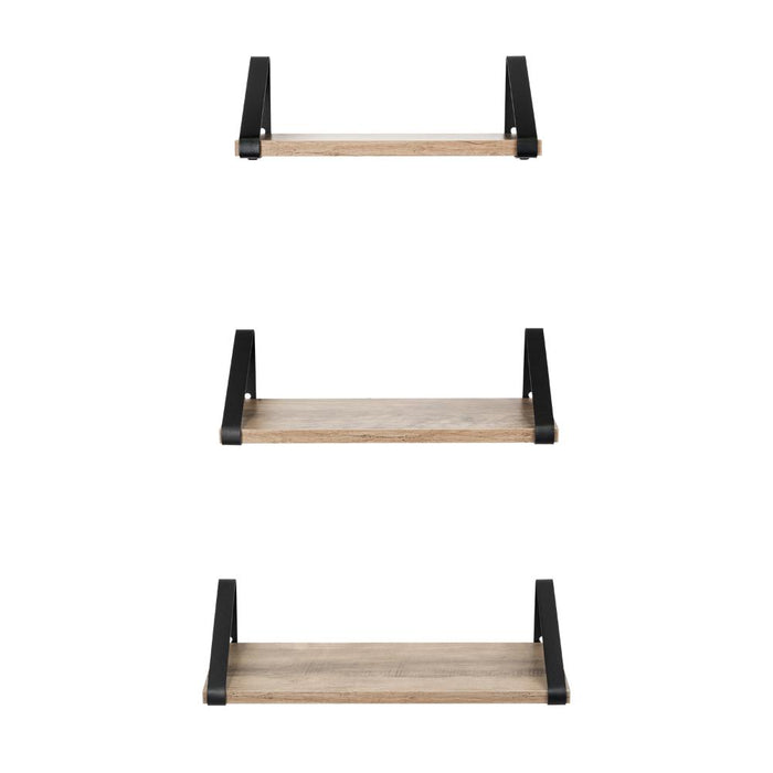 SET DE 3 REPISAS SHELF, MARRÓN RUSTICO