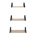 SET DE 3 REPISAS SHELF, MARRÓN RUSTICO