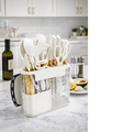 SET DE UTENSILIOS DE COCINA EN SILICONA X16 PIEZAS CON BASE DE ACRÍLICO