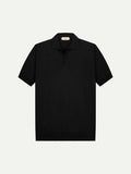 Shortsleeve Buttonless Polo Black