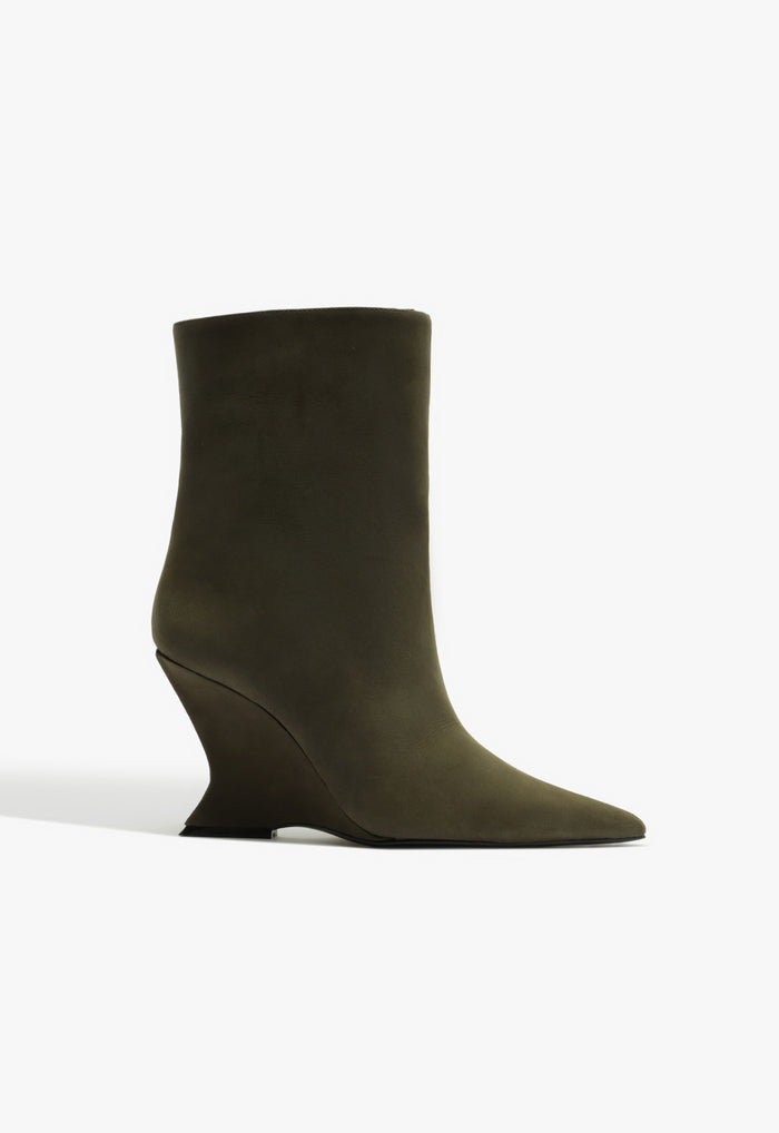 Siena Suede Bootie 5 Grape Leaf Suede - Schutz Shoes