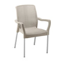 Silla Apariencia Shia con Brazos Taupe