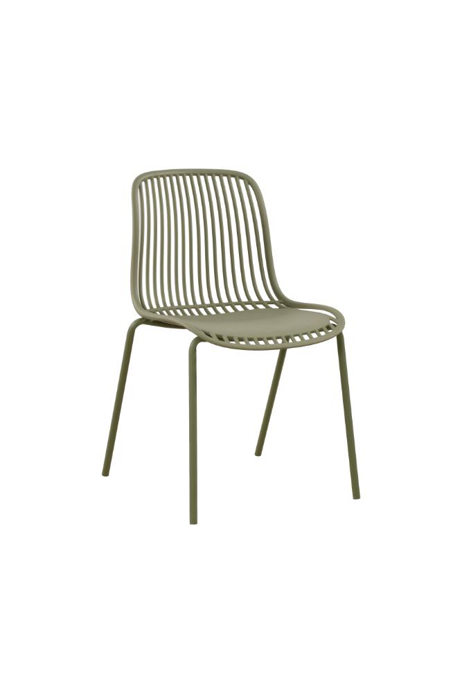 Silla Barcelona, Color Beige, Con espaldar en lineas diseño moderno