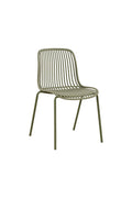 Silla Barcelona, Color Beige, Con espaldar en lineas diseño moderno