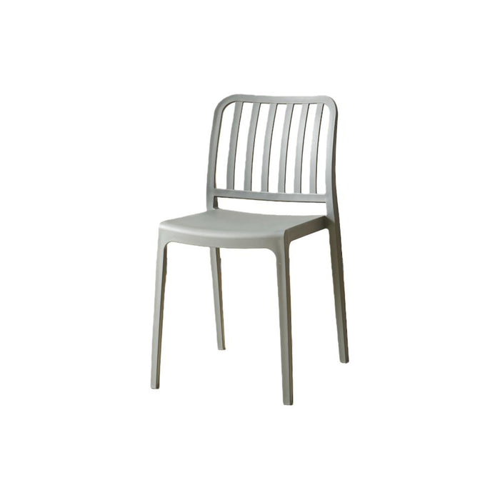 Silla Brooklyn, Gris Oscuro, Con espaldar en rayas y diseño minimalista