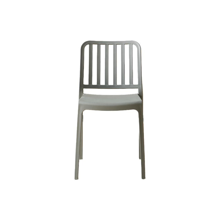 Silla Brooklyn, Gris Oscuro, Con espaldar en rayas y diseño minimalista