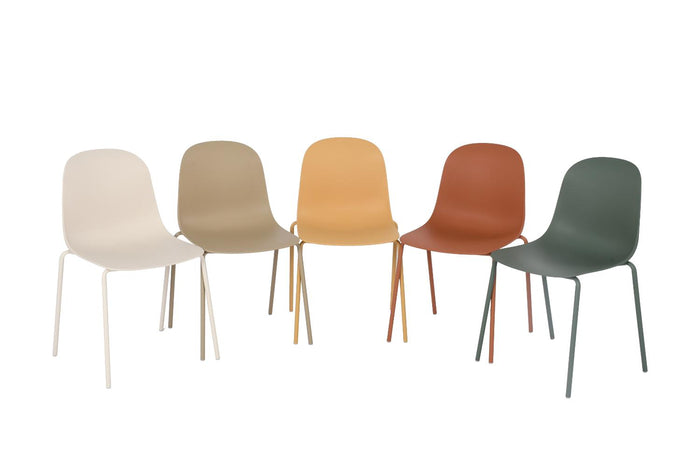 Silla Comedor Minimalista Aira II, Color Blanco, diseño moderno