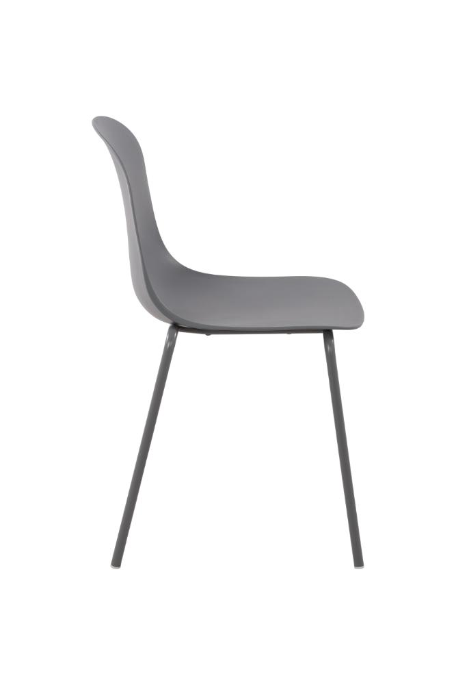 Silla Comedor Minimalista Aira II, Color Gris Oscuro, diseño moderno