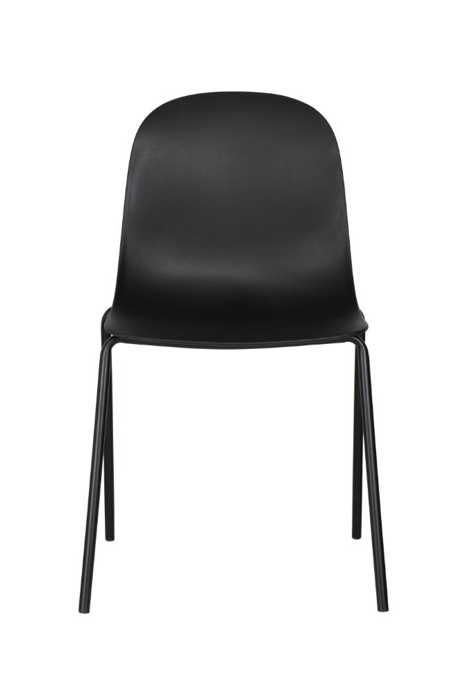 Silla Comedor Minimalista Aira II, Color Negro, diseño moderno