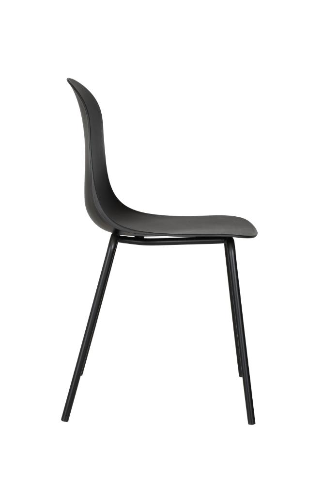 Silla Comedor Minimalista Aira II, Color Negro, diseño moderno