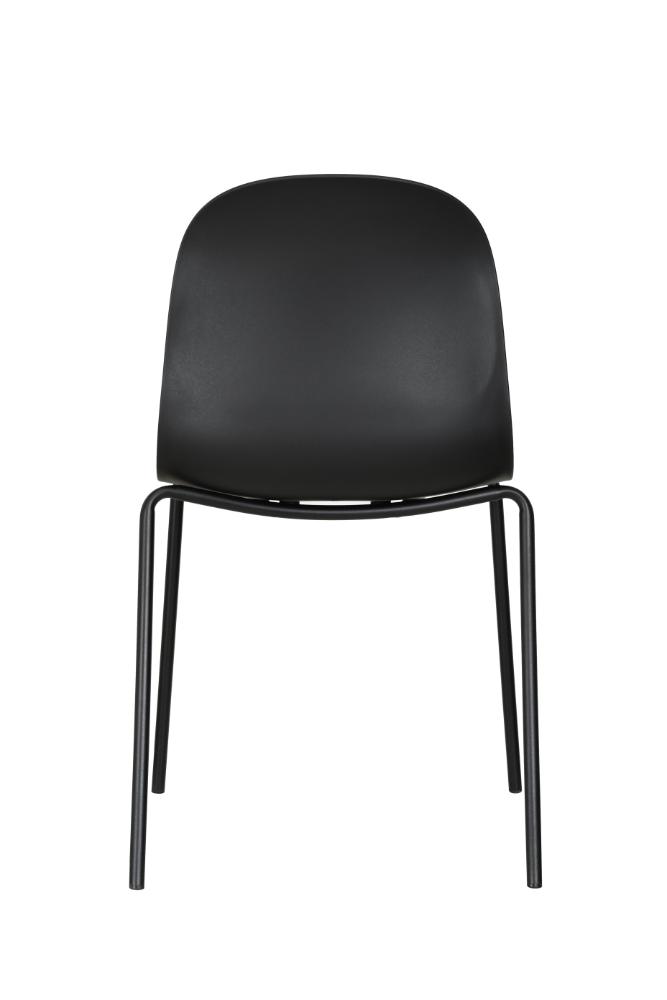 Silla Comedor Minimalista Aira II, Color Negro, diseño moderno