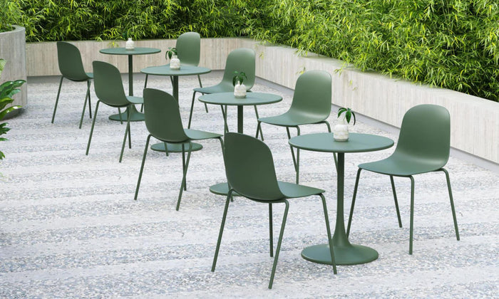 Silla Comedor Minimalista Aira II, Color Verde Olivo, diseño moderno